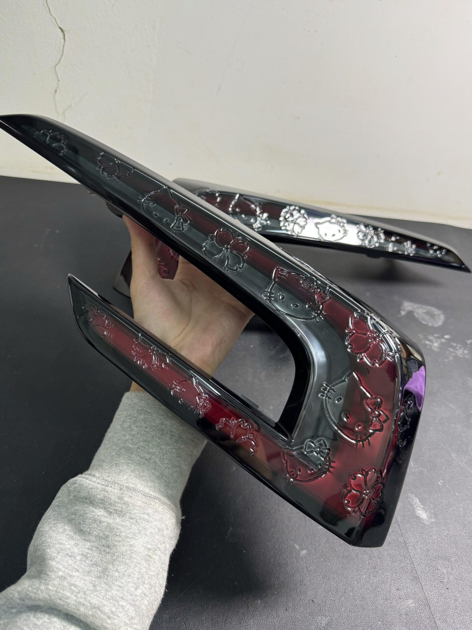Tesla Model 3 Tail Light Carving Made from Original Factory Parts - Image 2