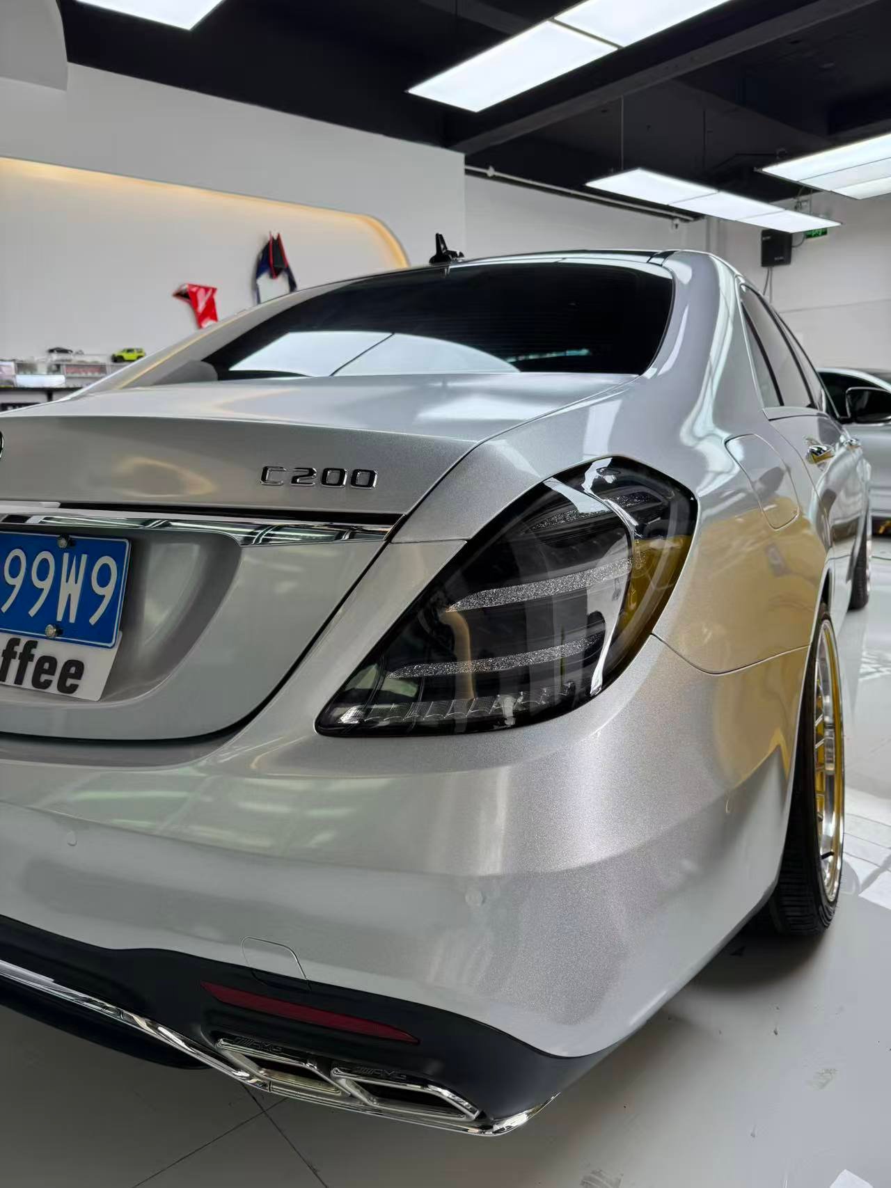 Full Range Mercedes S-Class Custom Modified Clear Taillight Assembly - Image 2