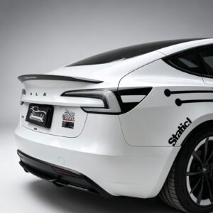 Tesla Model 3 New White Background Taillights