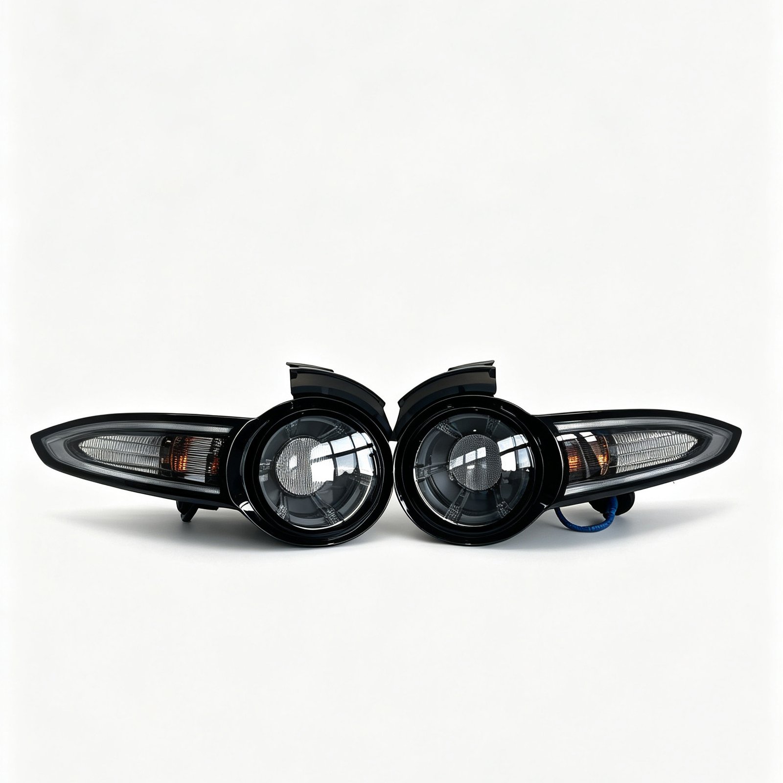 Mazda MX5 Clear LED Taillights Modified Rear Lamps - Image 2