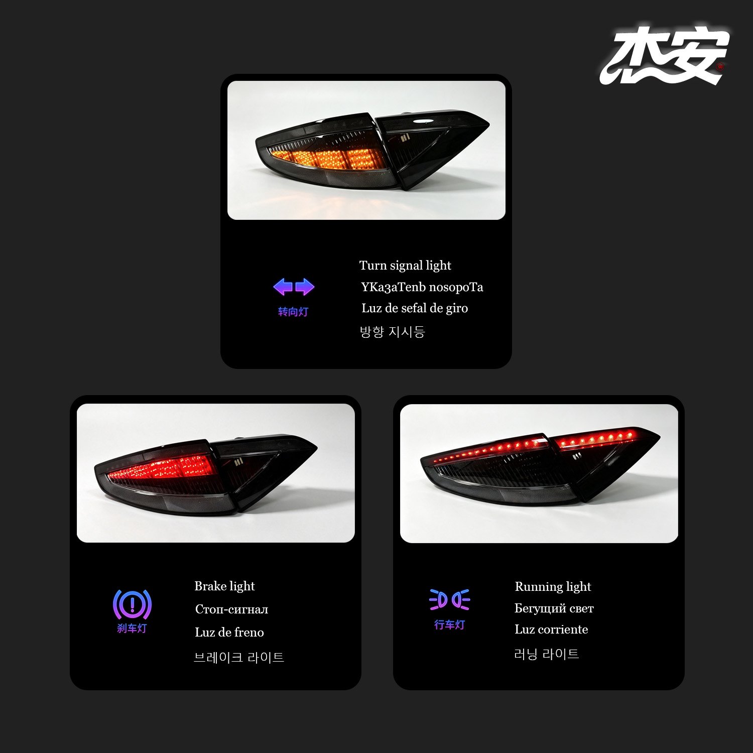 Complete Tail Light Assembly Upgrade Kit for Maserati Sport Automatic - Image 5