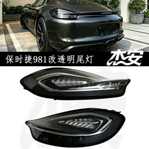 Modified Clear LED Tail Light Assembly For Porsche 981