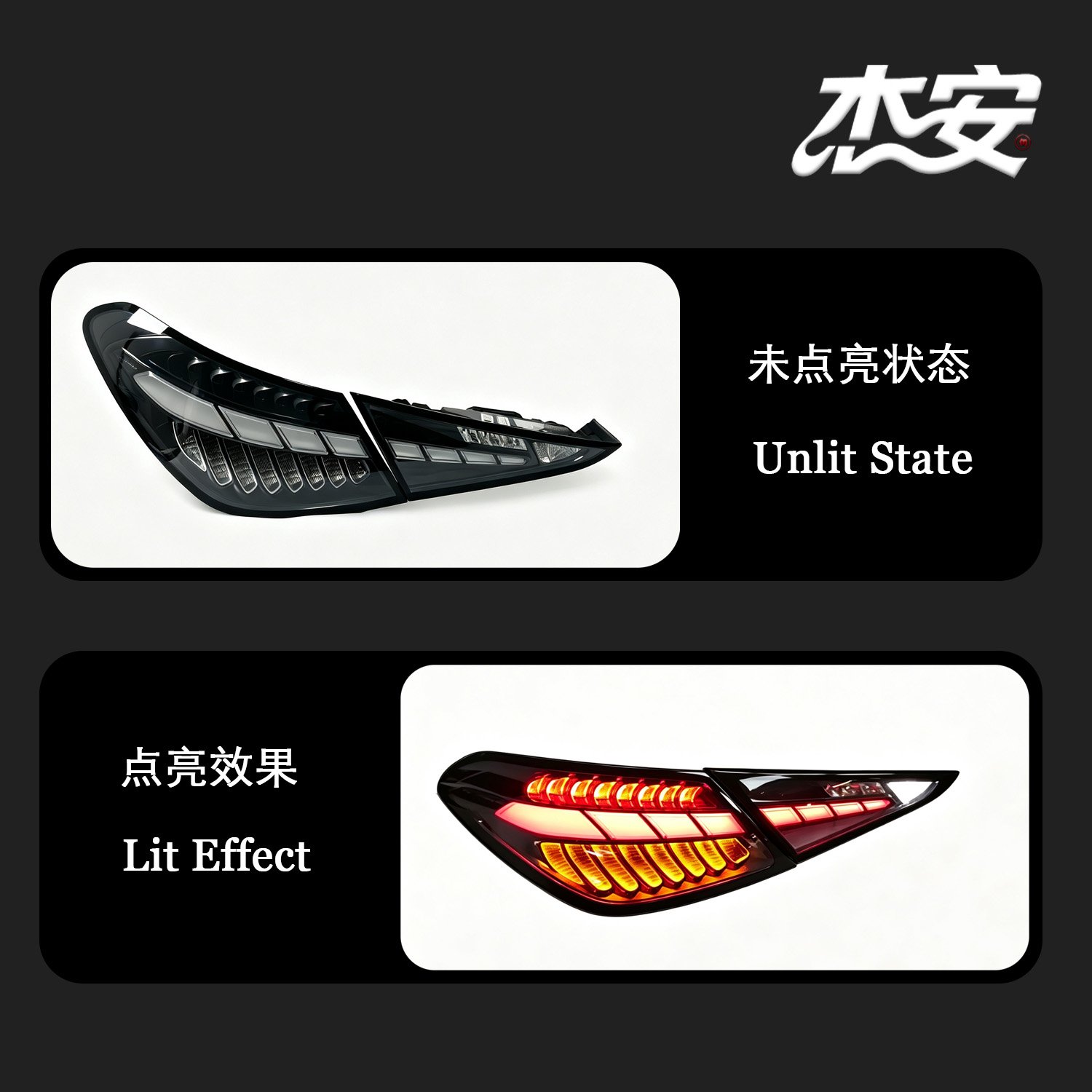 Mercedes‑Benz C‑Class W206 Aftermarket Custom Clear LED Tail Light Assembly - Image 4