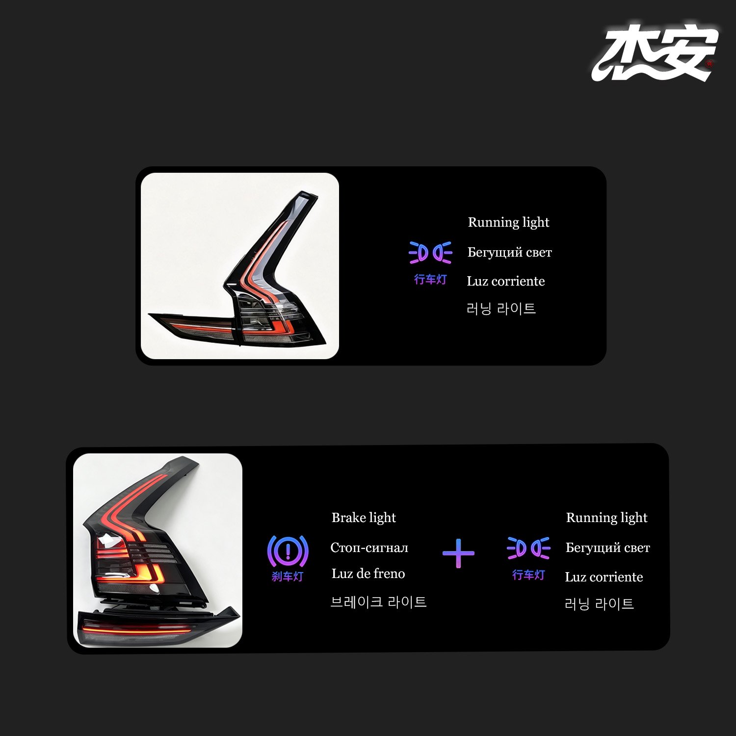 Volvo V90 20‑26 Aftermarket Custom Clear LED Tail Light Assembly - Image 5