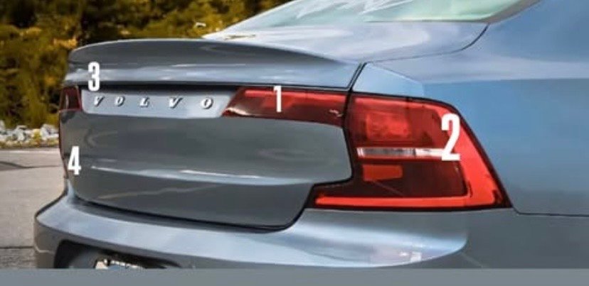 Modified LED Tail Light Assembly Replacement For Volvo S90