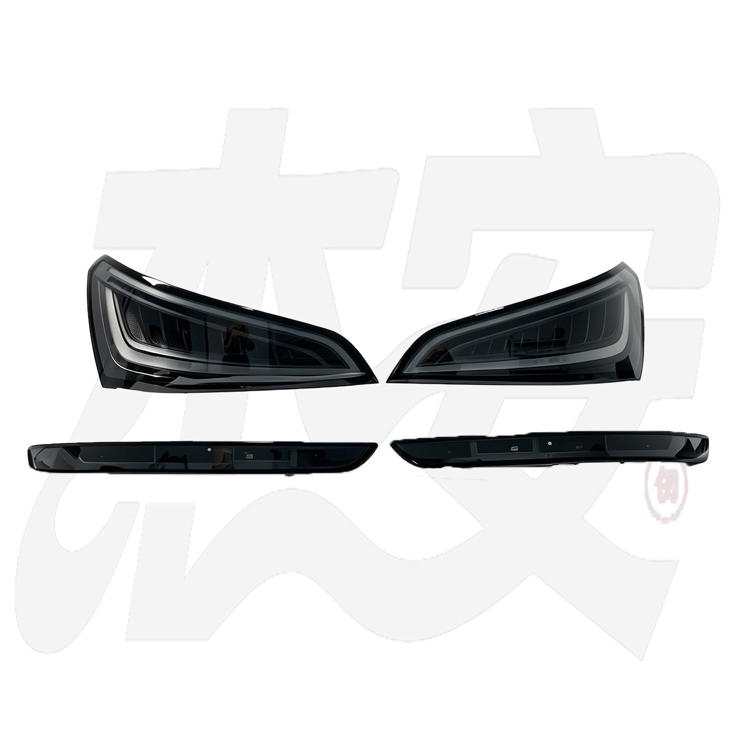 Modified Clear Black Housing Tail Light Assembly Replacement For Audi Q5 Aftermarket Rear Taillamp - Image 6