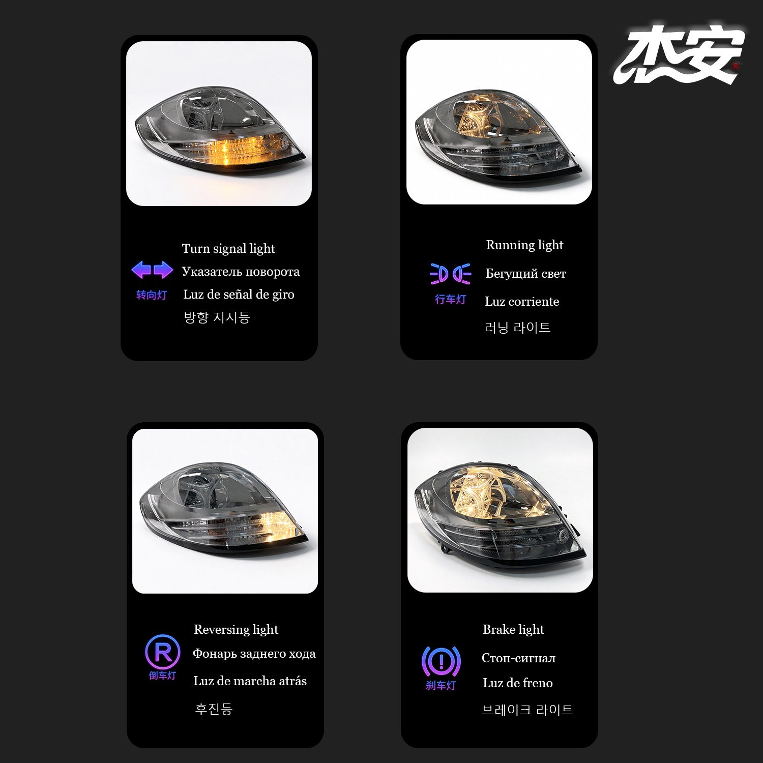 Custom Clear Tail Light Assembly For Hyundai Veloster Modified Upgrade - Image 4