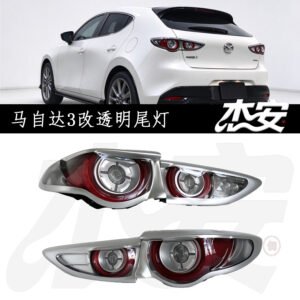 Custom Clear Lens Tail Light Assembly For Overseas Version Mazda 3 Replacement
