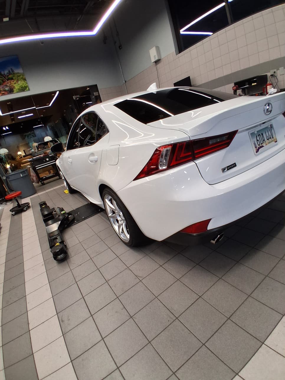 Clear White Tail Light Assembly For Lexus IS200t, Modified Rear Taillight Replacement