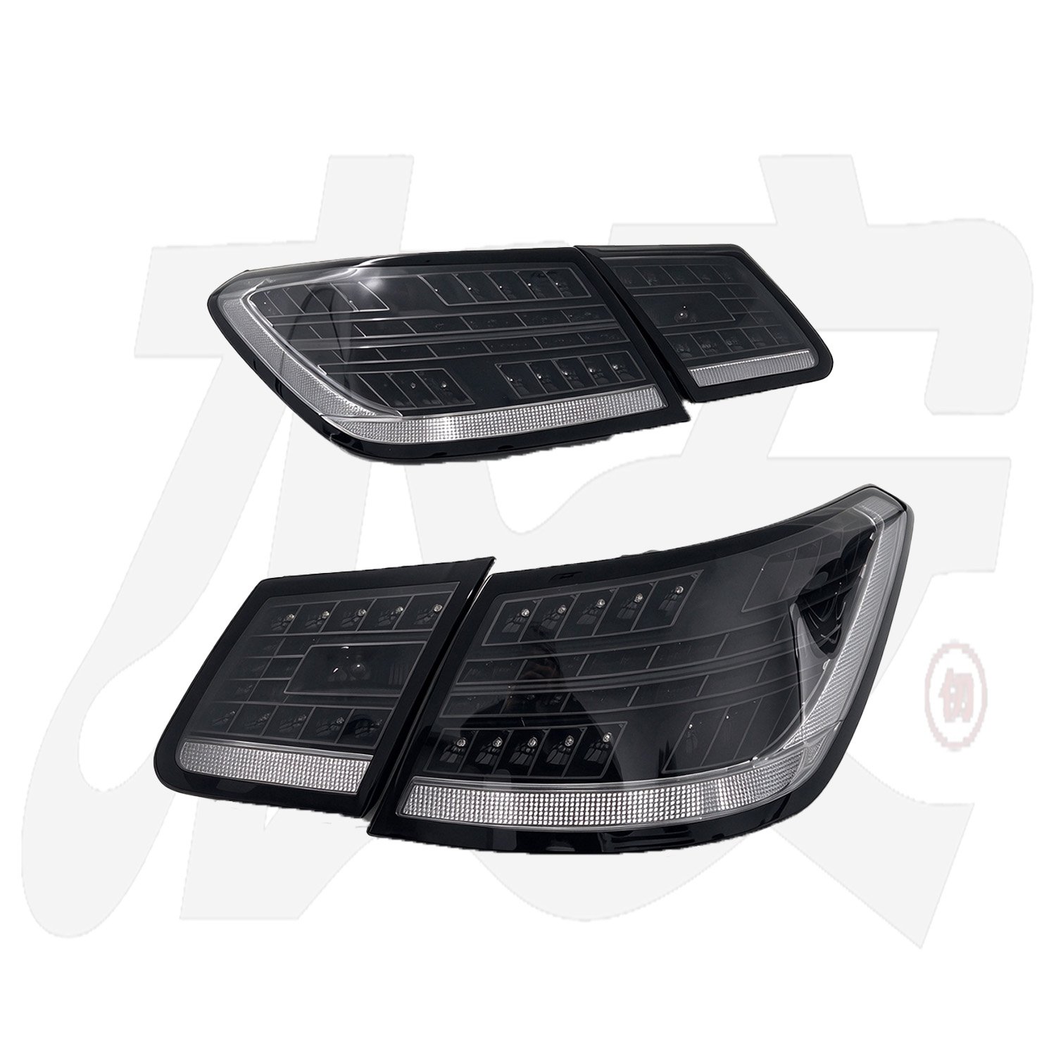 Mercedes Benz E-Class Modified Clear Tail Light Assembly, Upgrade Rear Tail Lights - Image 6